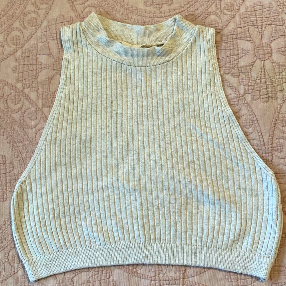 Knit crop top